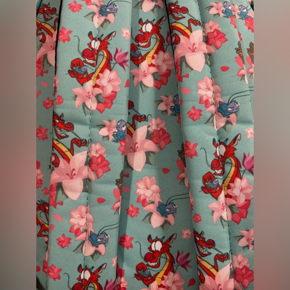 Loungefly Mulan Mushu and Cri-Kee Nylon Backpack “Rare” NWT - Picture 6 of 14